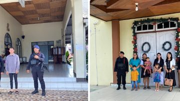 Ciptakan Ketenangan Beribadah, Brimob Paser Amankan Tiga Gereja di Tanah Grogot