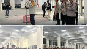 Batalyon A Brimob Kaltim Amankan Laga Persiba Vs Tornado FC Pada Liga 2 Indonesia di Stadion Batakan