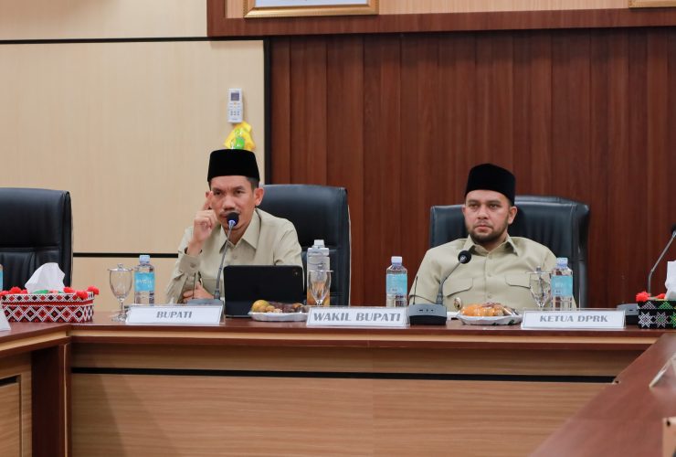 Bupati Aceh Barat Pimpin Rakor Pembentukan Satgas Optimalisasi PAD 2026