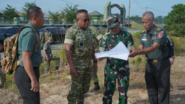Kasdam VI/Mulawarman Dampingi Wakasad Tinjau Kesiapan Rindam dan Puslatpur Amborawang