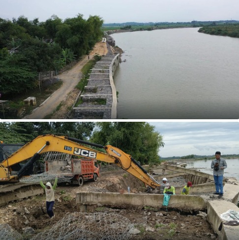 Menghadapi Dinamika Alam Bengawan Solo, PU SDA dan Kontraktor Susun Perbaikan Lanjutan