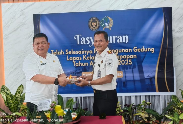 Lapas Kelas IIA Balikpapan Tasyakuran Gedung Perkantoran Baru, Kakanwil Ditjenpas Kaltim Perkuat Tusi dan Salurkan Bansos
