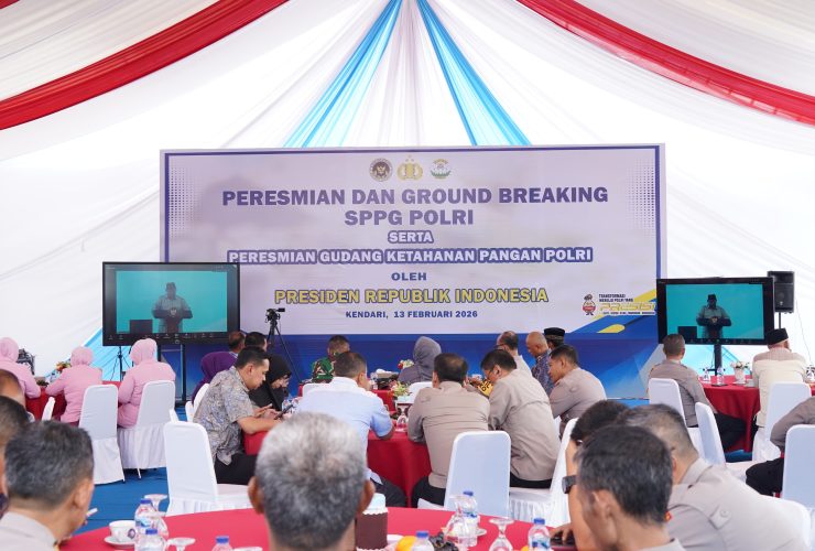 Presiden Prabowo Resmikan 1.179 SPPG dan 18 Gudang Ketahanan Pangan Polri di Seluruh Indonesia, Salah Satunya SPPG Polresta Kendari