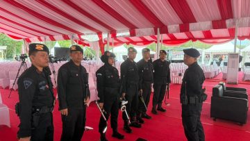 Jamin Keamanan Budaya Bangsa, Detasemen Gegana Brimob Kaltim Sterilisasi BSCC Dome Jelang Pagelaran Wayang Kulit