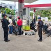 Brimob Polda Kaltim Patroli SPBU di Balikpapan, Pastikan Stok BBM Aman Jelang Idul Fitri