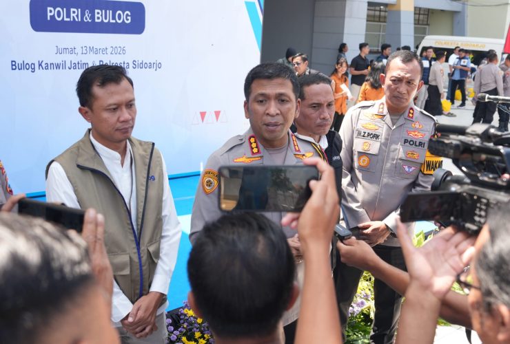 Polri-Bulog Gelar Gerakan Pangan Murah di Sidoarjo, Jaga Stabilitas Harga Jelang Lebaran