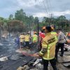 Respon Cepat Tim Respon Bencana Batalyon C Pelopor Brimob Kaltim Padamkan Kebakaran di Kariangau