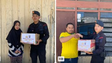 Ramadan Penuh Berkah, Detasemen Gegana Satbrimob Polda Kaltim Salurkan Bantuan Kemanusiaan di Balikpapan Barat