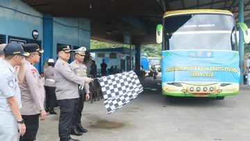 Polresta Samarinda Berangkatkan 152 Pemudik dalam Program Mudik Gratis 2026