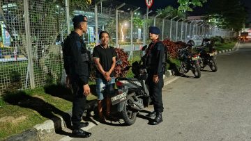 Cegah Kejahatan Jalanan, Brimob Kaltim Gelar Patroli Dialogis di Kawasan Bandara Sepinggan