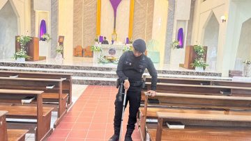 Brimob Kaltim Sterilisasi Gereja Jelang Paskah, Pastikan Ibadah Aman dan Khusyuk