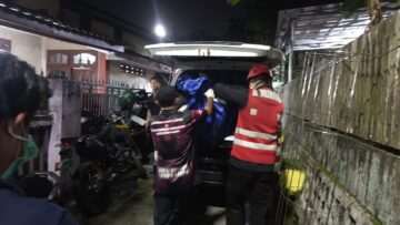 Batalyon A Brimob Kaltim Evakuasi Mayat Pria di Sepingggan Bafu Balikpapan