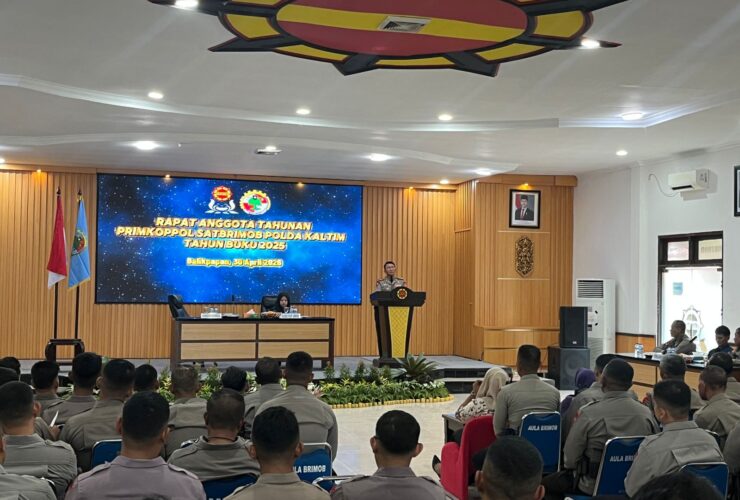 Primkoppol Satbrimob Polda Kaltim Gelar RAT 2025, Dorong Transparansi dan Digitalisasi Koperasi