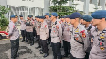 Perketat Keamanan, Personel Brimob Kaltim Kawal Laga Borneo FC vs Persita di Stadion Segiri