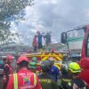 Batalyon A Brimob Kaltim Bergerak Cepat Bantu Padamkan Kebakaran di Kel. Muara Rapak Balikpapan
