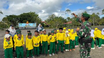 Yonif 614/Raja Pandhita Tanamkan Karakter Anak Lewat Outbound Edukatif di Malinau