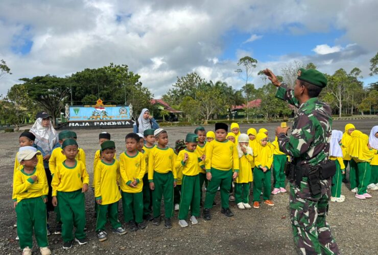 Yonif 614/Raja Pandhita Tanamkan Karakter Anak Lewat Outbound Edukatif di Malinau