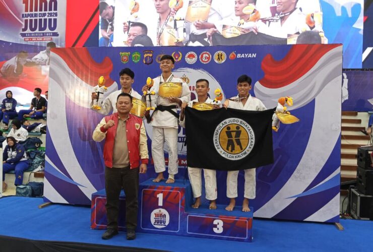 Bripda Elman Siahaan Sumbang Medali Perunggu untuk Brimob Kaltim di Kapolri Cup 2026