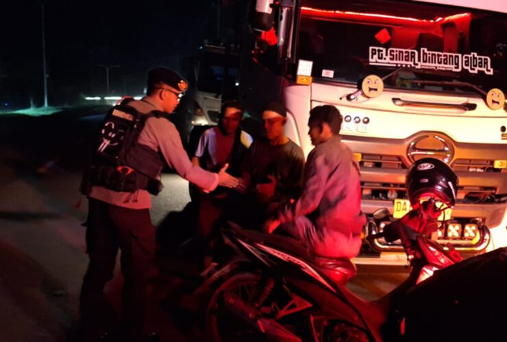 Brimob Polda Kaltim Intensifkan Patroli Antibegal di Balikpapan Utara
