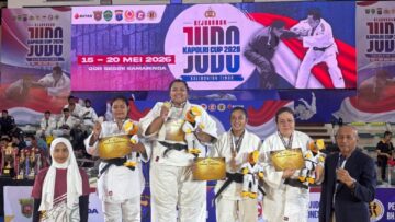 Polwan Brimob Polda Kaltim Raih Predikat Pejudo Terbaik Putri Kategori Polri