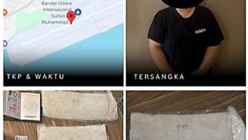 WNA Malaysia Selundupkan 1 Kilogram Sabu ke Balikpapan, Disembunyikan dalam Korset