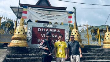 Gegana Satbrimob Polda Kaltim Amankan Perayaan Waisak di Tiga Wihara Kota Balikpapan