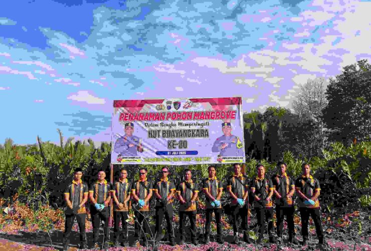 Sambut HUT Bhayangkara ke-80, Kompi 2 Batalyon C Pelopor Bersama Kapolres Paser Gelar Gerakan ASRI