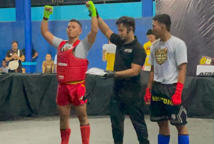 Bripda Wahid Fajar Raih Emas di Arkan Sparing Night Vol. 10, Harumkan Nama Satbrimob Polda Kaltim