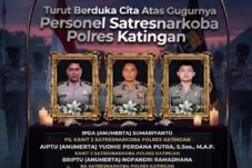 Tiga Personel Polri Gugur Saat Bertugas Ungkap Kasus Narkoba di Katingan, Dianugerahi Kenaikan Pangkat Luar Biasa Anumerta