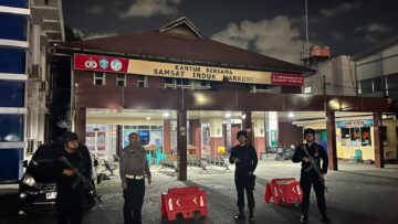 Jaga Keamanan Fasilitas Publik, Brimob Polda Kaltim Tingkatkan Pengamanan di Samsat Balikpapan