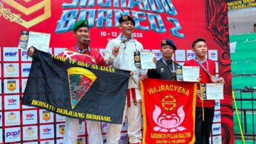 Personel Brimob Polda Kaltim Raih Dua Medali Perunggu di Kejuaraan Karate Shukaido Borneo 2 Open Tournament