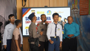 Brimob Polda Kaltim Edukasi MPLS Tanpa Kekerasan, Tanamkan Budaya Anti-Bullying kepada Siswa Baru