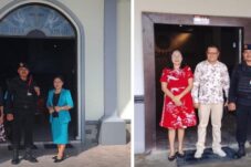 Pastikan Kenyamanan Ibadah, Personel Kompi 3 Batalyon C Pelopor Brimob Kaltim Amankan Sejumlah Gereja