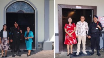 Pastikan Kenyamanan Ibadah, Personel Kompi 3 Batalyon C Pelopor Brimob Kaltim Amankan Sejumlah Gereja