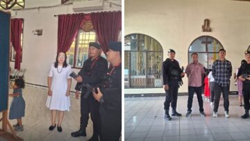 Jaga Toleransi Beragama, Brimob Amankan Gereja di Tanah Grogot