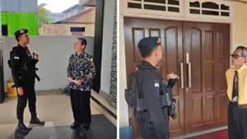 Brimob Hadir Beri Rasa Aman, Ibadah Minggu di Dua Gereja Berau Berlangsung Khidmat