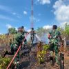 Brigif TP 85 Bergerak Cepat Padamkan Karhutla di Kutai Barat