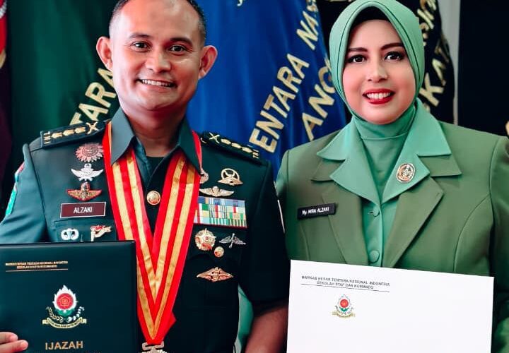 Danbrigif TP 85/BTC Kolonel Inf Alzaki Lulus Sesko TNI 2026, Borong Dua Penghargaan Bergengsi