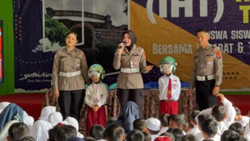 Tanamkan Budaya Tertib Berlalu Lintas Sejak Dini, Ditlantas Polda Kaltim Gelar Polisi Sahabat Anak di Dua Sekolah Dasar di Balikpapan