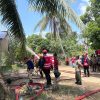 Sigap Tangani Kebakaran di Sendawar Raya, Tim Respon Bencana Kompi 2 Batalyon B Pelopor Amankan Lokasi