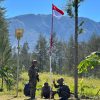Sambut HUT ke-81 RI, Satgas Yonif 600/MDG Hiasi Kampung Merah Putih di Ilaga