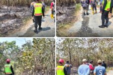 Brimob Kaltim Gerak Cepat Padamkan Karhutla di Paser, Api Nyaris Merambat ke Permukiman