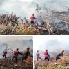 Sigap Tangani Kebakaran di Sendawar Raya, Tim Respon Bencana Kompi 2 Batalyon B Pelopor Amankan Lokasi