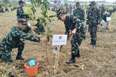 Sambut HUT ke-81 TNI, Kodam Mulawarman Tanam 277.250 Bibit Pohon