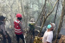 Brimob Polda Kaltim Padamkan Karhutla 2 Hektare di Kawasan KHDTK Samboja