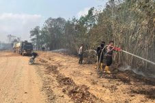 Karhutla 10 Hektare di Dondang Berhasil Dipadamkan, Polsek Muara Jawa dan Tim Gabungan Bergerak Cepat