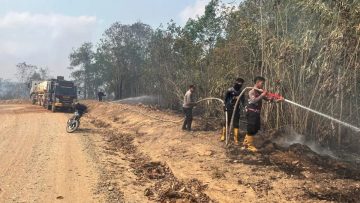 Karhutla 10 Hektare di Dondang Berhasil Dipadamkan, Polsek Muara Jawa dan Tim Gabungan Bergerak Cepat
