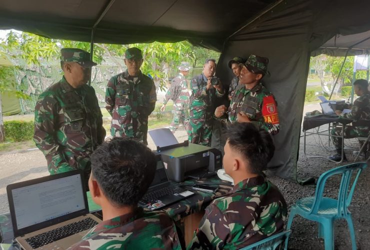 Wadan Kodiklatad Tinjau Latposko-I Latancab Yonif 614/RJP di Malinau, Pastikan Kesiapan Prajurit